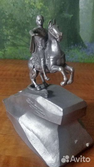 Статуэтка Пётр Первый литьё СССР