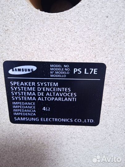 Акустические колонки Samsung PS L7E