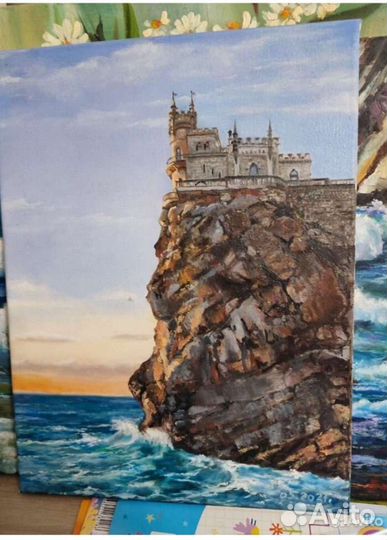 Ласточкино гнездо Картина Маслом