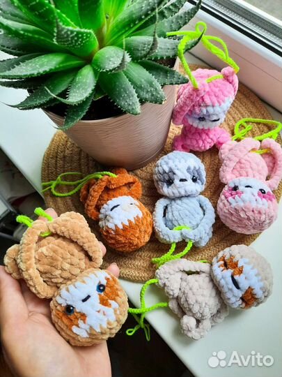 Ленивец брелок игрушка ручной работы