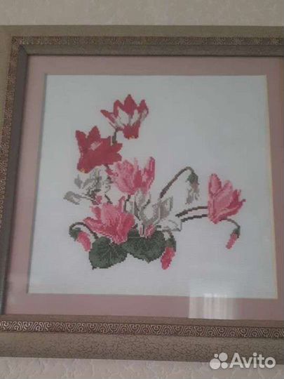 Картина вышитая крестом 