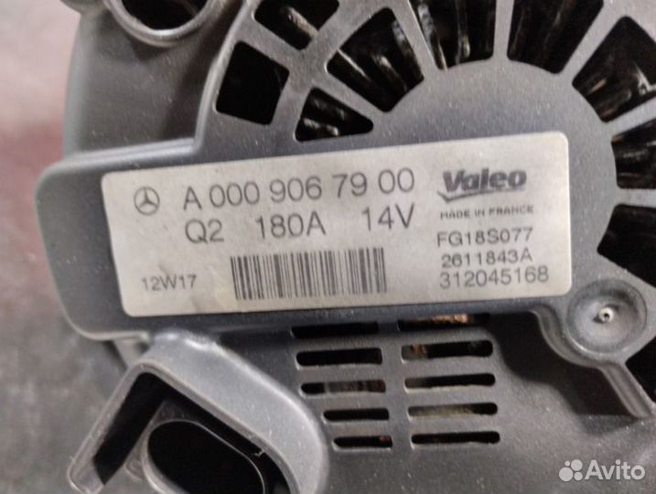 Генератор Mercedes C-Class W204 OM651 2.2 CDI 2012