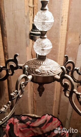 Люстра бронзовая времен СССР