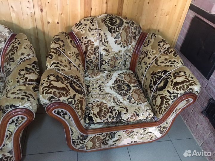 Диван и 2 кресла бу