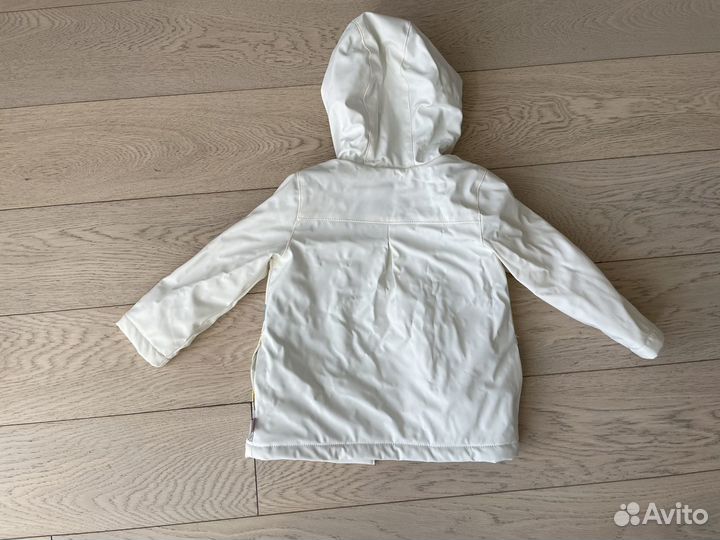Куртка-дождевик для девочки утепленная размер 86