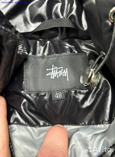 Глянцевый пуховик Stussy для активных