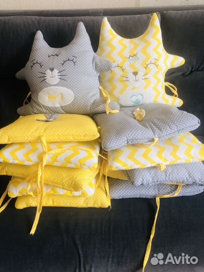 Бортики на детскую кроватку