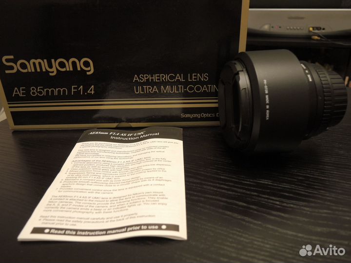 Объектив Samyang AE 85mm 1:1.4 AS IF UMC - Nikon