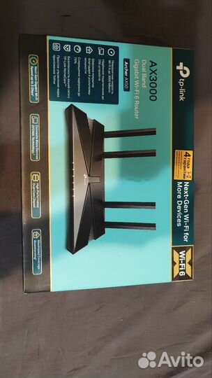 Wifi роутер TP link AX3000 с поддержкой wifi6