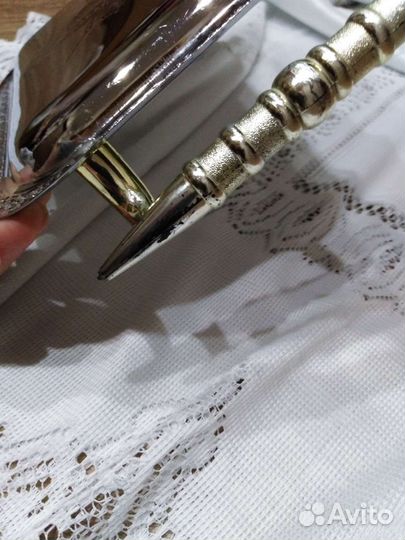 Поднос хромированный