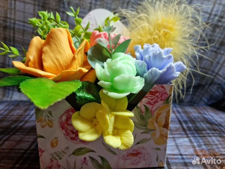 Букет цветов из мыла
