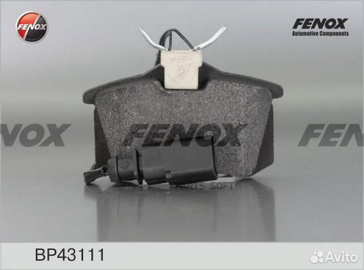 Fenox BP43111 Колодки тормозные дисковые VW Transp