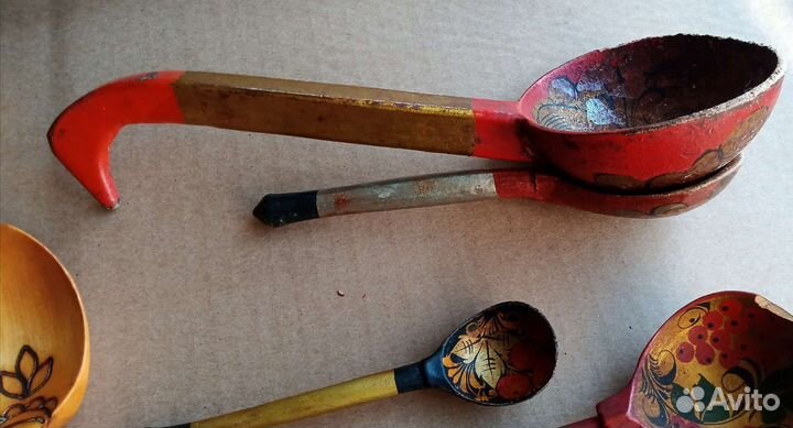 Ложка деревянная старинная