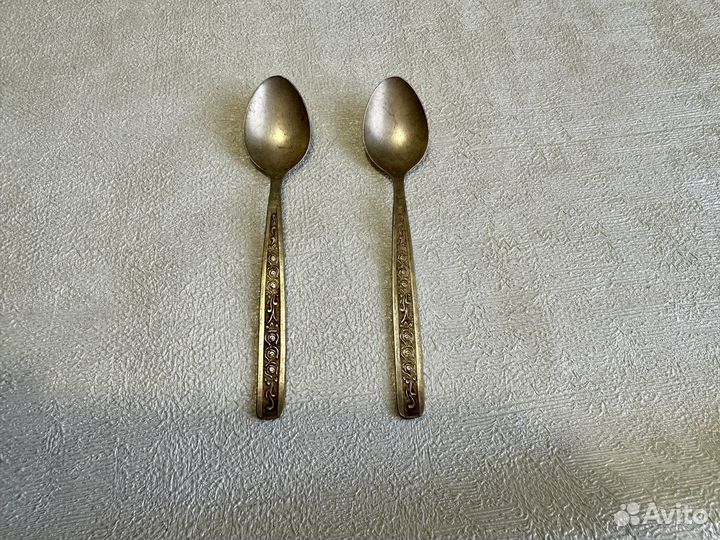 Мельхиоровые чайные ложки советские