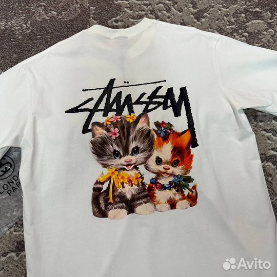 Футболка Stussy kittens