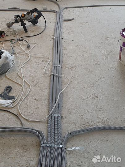 Электрика под ключ, штробление без пыли