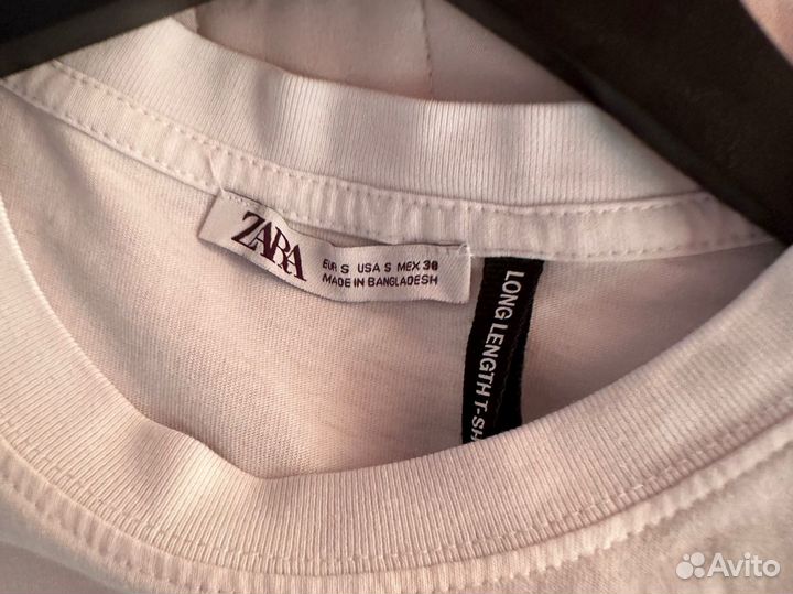 Футболка удлиненная zara оригинал