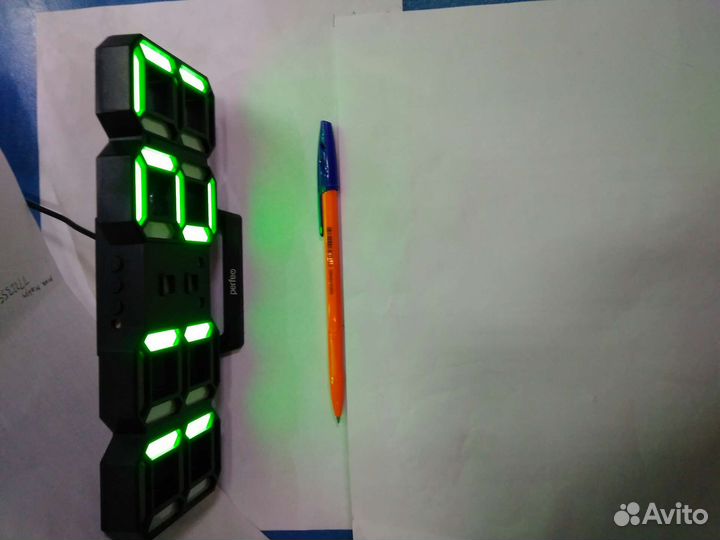 Часы будильник электронные светодиодные perfeo