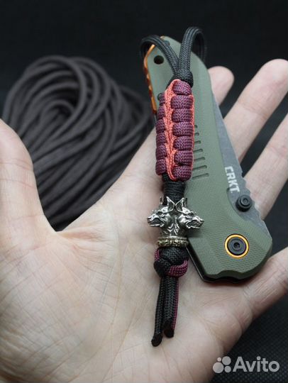 Темляк для ножа с бусиной 