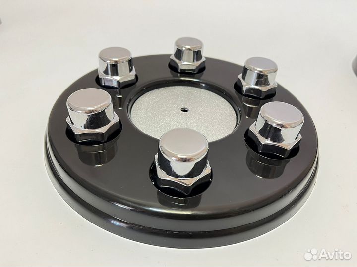 Колпаки на газель черные + хром колпачки + заглушк