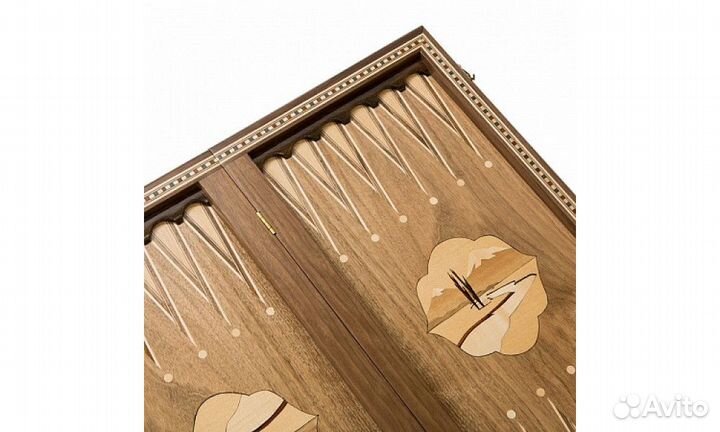 Нарды Цветок инкрустация Zeynalyan