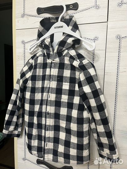 Рубашка в клетку,рубашка 116