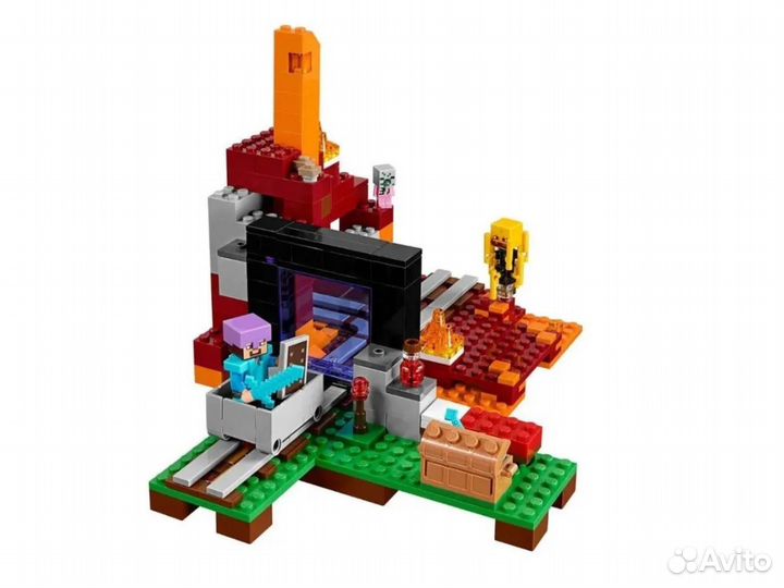 Lego майнкрафт набор Портал в Подземелье Бела Bela