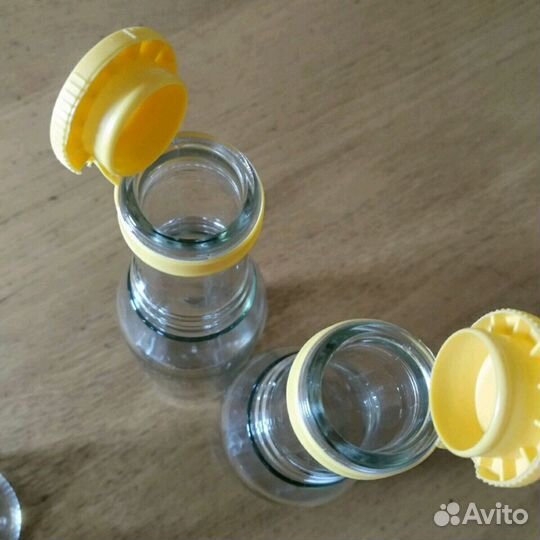 Бутылочки 180мл с плотной крышкой-пробкой