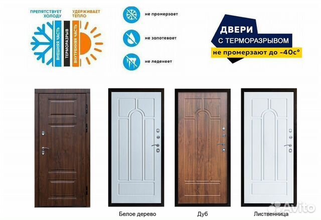 Входные двери с терморазрывом