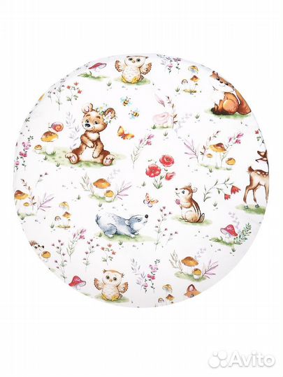 Наматрасник детский, простынь круглая 75х75