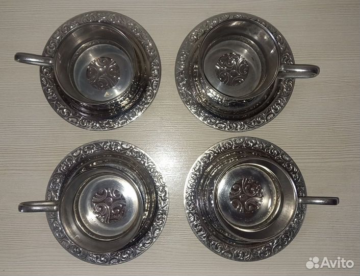 Подстаканник с блюдцем мнц