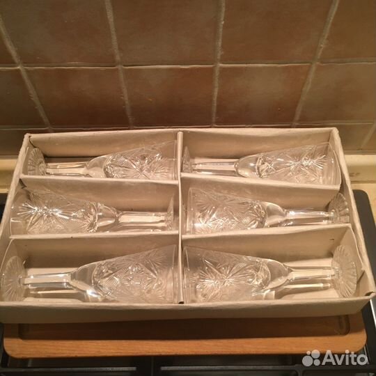 Хрусталь: фужеры, бокалы, стопки, салатница