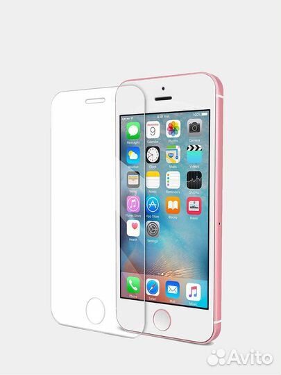 Защитное стекло iPhone 5 / 5s / SE + установка