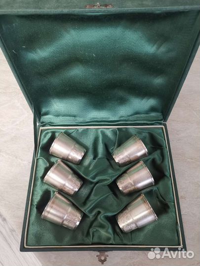 Стопка серебро 916 пробы 204гр красота