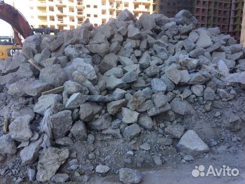 Бетонный бой для засыпки в деревню Хухрята