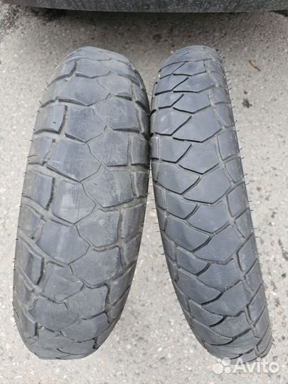 Комплект мотошин б/у 120 70 19 и 170 60 17