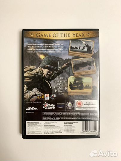 Call of Duty 2 GotY лицензия Англия DVD-box