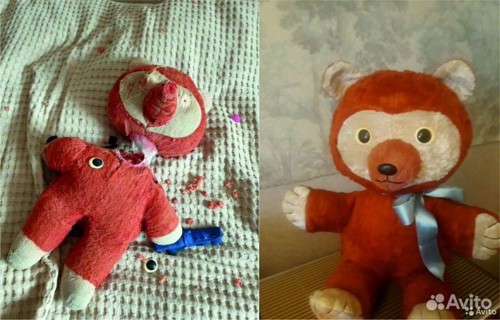 Реставрация мишек игрушек кукол