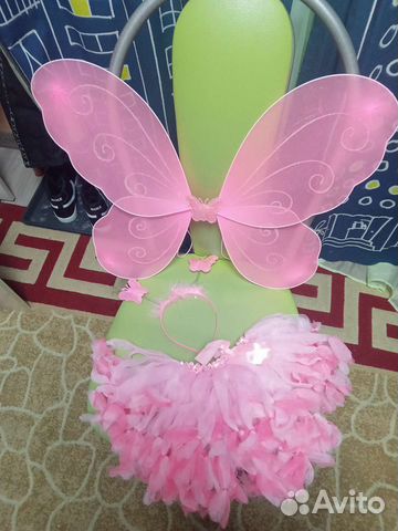 Набор:крылья,юбка,рожки ободок