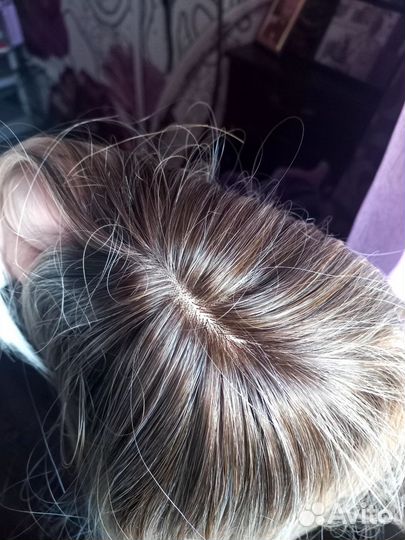 Накладка для волос новая омбре блонд бронь