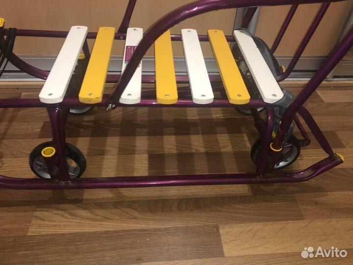 Санки с большими кооесами 700