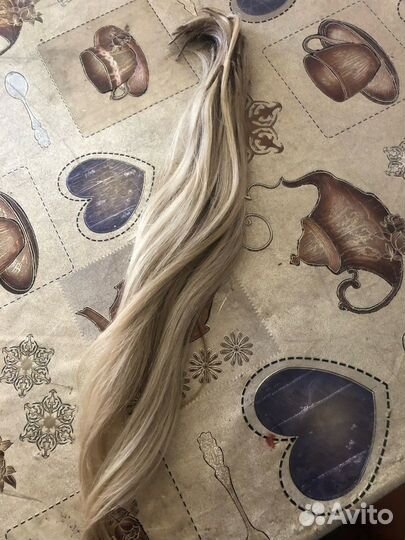 Волосы для наращивания блонд бу