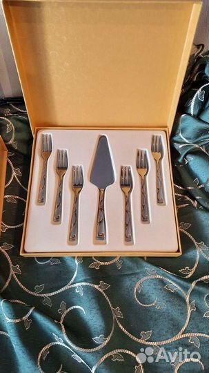 Набор для десерта,покрыт золотом 18кр.Оригинал