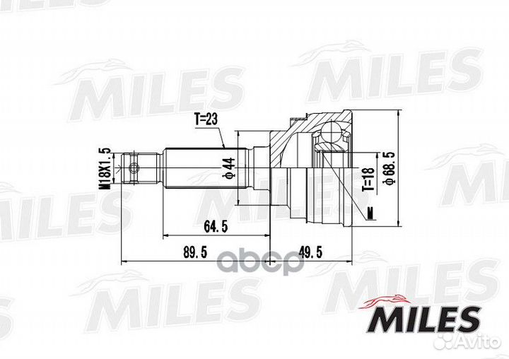 ШРУС наружный suzuki alto 0.8 86-93 (GKN 301965)