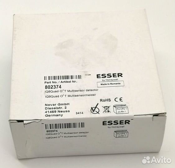 Извещатель двойной дымовой O2 TIQ8Quad с дополните