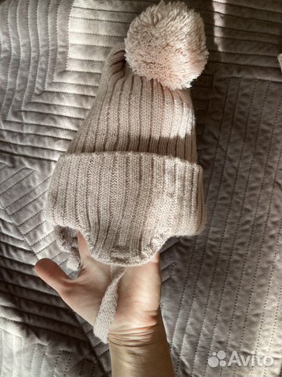 Шапка со снудом для девочки