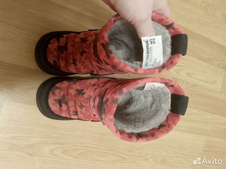 Сапоги зимние для девочки, р-р 25