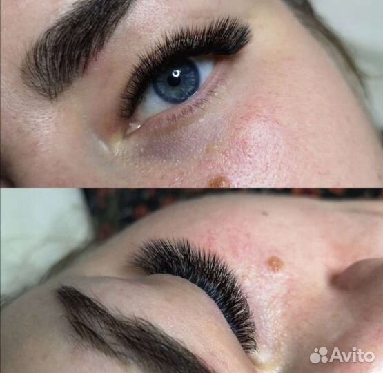 Наращивание ресниц и татуаж бровей