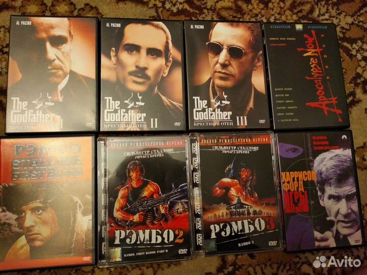 32 DVD диска фильмы иностранные Боевики Классика