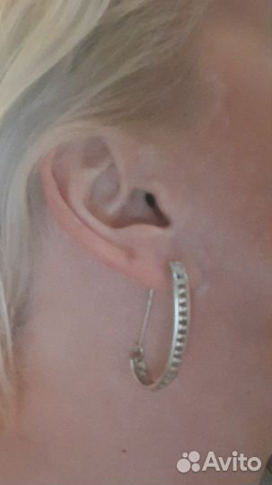 Серьги серебро СССР 925